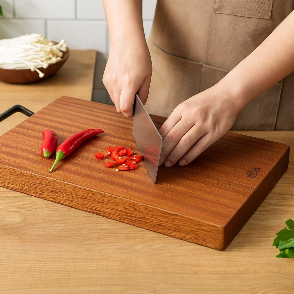 No Paint Antibacterial Cutting Board Double-sided Chopping Board Wood Cutting Board  Mold Resistant