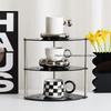 Nordic Ins Style Coffee Cup Holder Acrylic Desktop Storage Rack Multi Layer Storage Rack Cosmetic Cup Aromatherapy Display