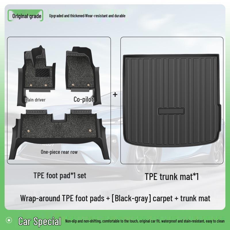 Changan New Deep Blue S05 TPE Floor Mats - Compatible with 26 Models, Full Coverage Car Accessories.