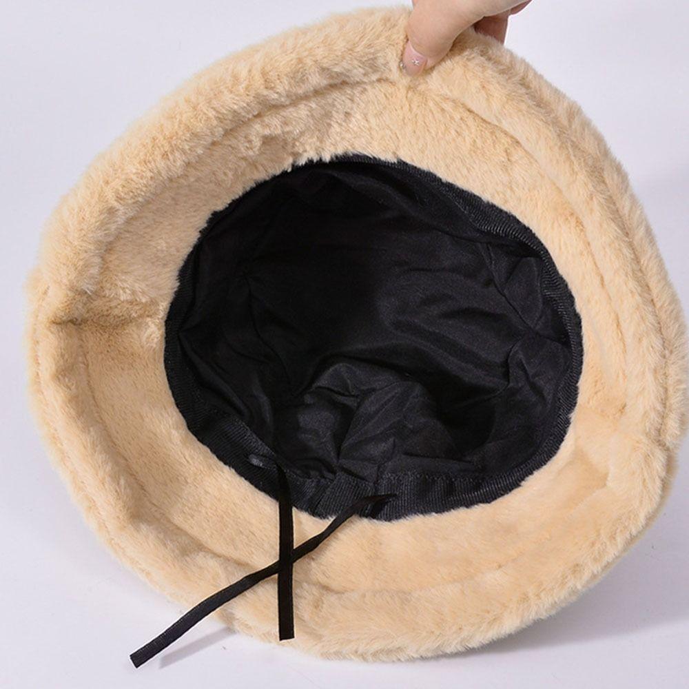 Cute Bucket Hat Thickened Keep Warm Basin Hat Fisherman Hat For Winter Outdoor
