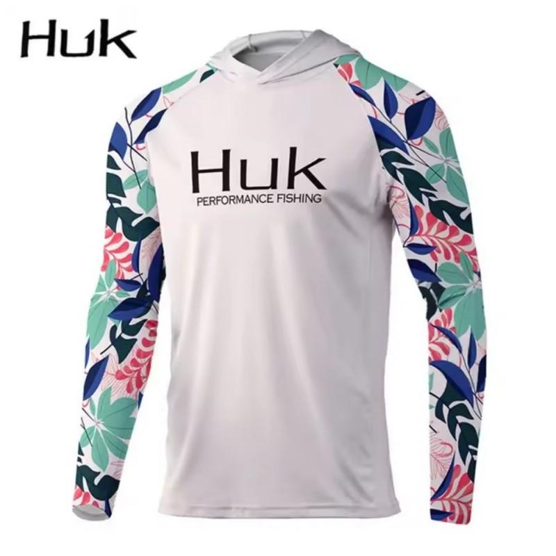 Herren Langarm Kapuzen-Fischerhemd UPF 50 Schnelltrocknend Atmungsaktiv Sonnenschutz Outdoor Sportbekleidung Sommer Herbst