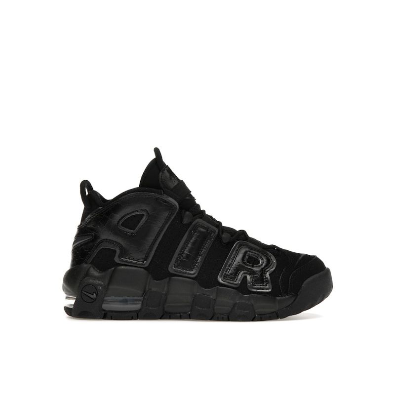Nike Air More Uptempo Triple Black Kids ShoesFV2264-001 36
