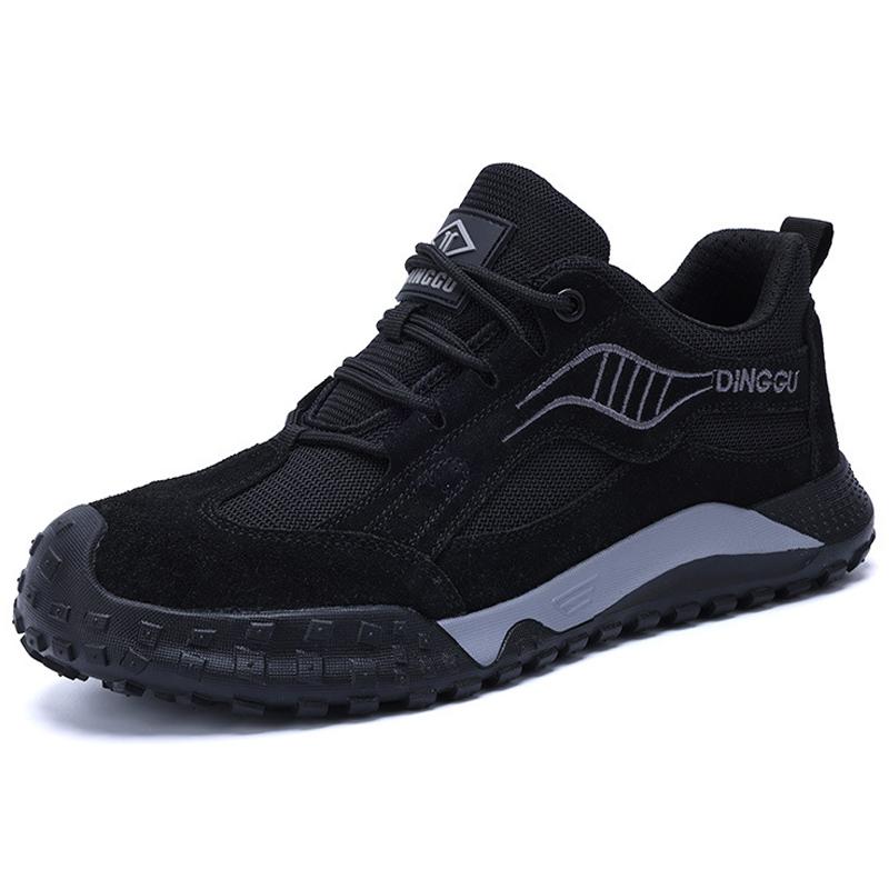 Non-slip Indestructible shoes Anti-smash Anti puncture Safety Shoes Men Breathable Steel toe shoes Work Sneakers Industrial Shoe