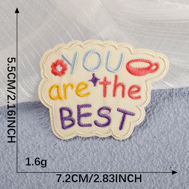 

Вышитая этикетка для одежды, аксессуары, наклейка с вышивкой на самоклеящейся основе, английская обувь и шляпа, аксессуары для сумок, нашивка своими руками, нашивка из ткани, наклейка K1L-A-3-5