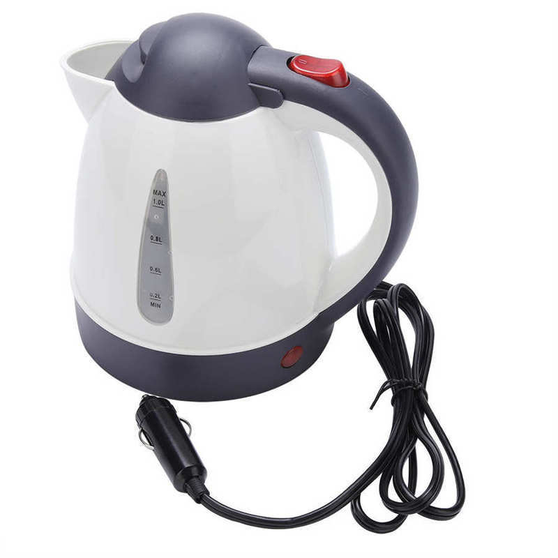 Electric Car Charger 1L Large Capacity Portable Travel Boiler Travel Car Truck Travel Coffee Heated Coffee 12v | Electric Kettles