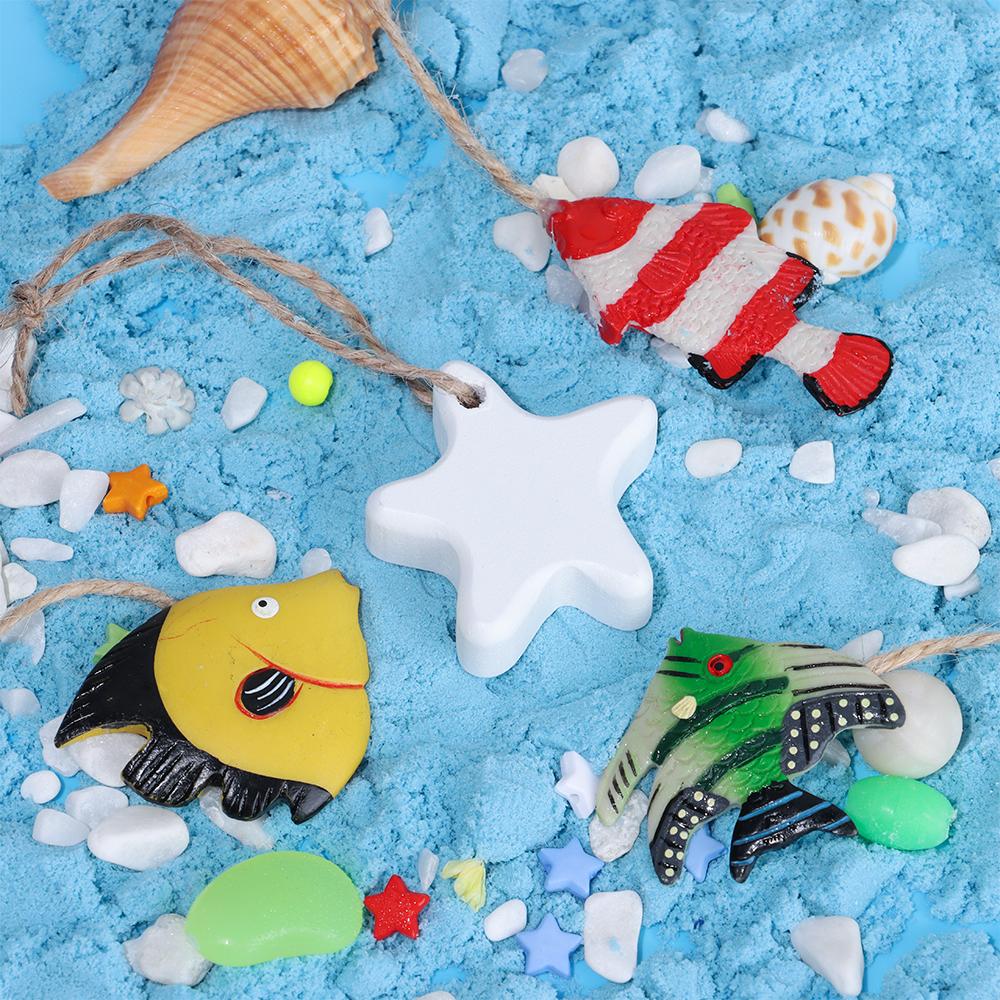 Crafts Fish Lifebuoy Pendant Starfish Mini Hanging Decoration Fishing Accessories
