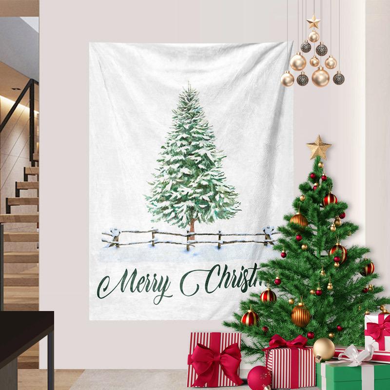 Cross-border Snowman Christmas Series Tapestry Digital Printing Hanging Cloth Foreign Trade
