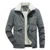 Men's Spring and Autumn Corduroy Jacket Padded Padded Padded Thickened Padded Daddy Winter Men's Jacket
