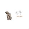 Buddha Garden Statue Decorative Sculpture And Iron Flower Minimalist Ornament Art Crafts for Shelf