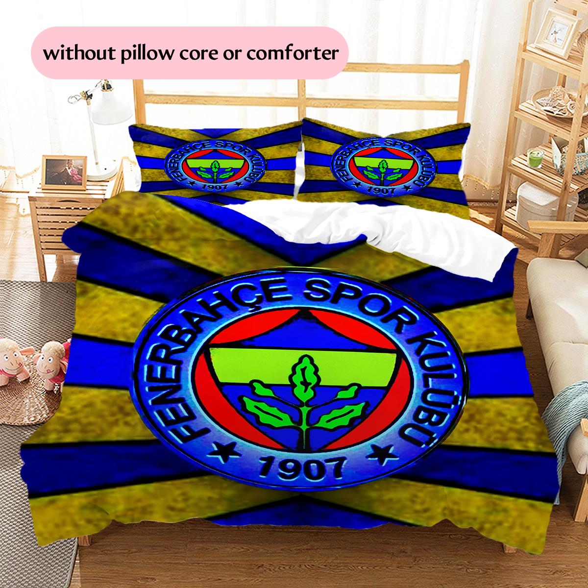 

Fenerbahçe Sports Club Pattern Bedding Home Decoration Birthday & Festival Gift (1 * duvet cover + 2 * pillowcase, without core) 135x200cm