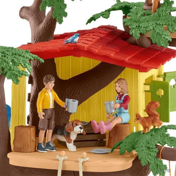 Figurine Cabane aventure dans les arbres - SCHLEICH - Mixte - Extérieur - A partir de 3 ans