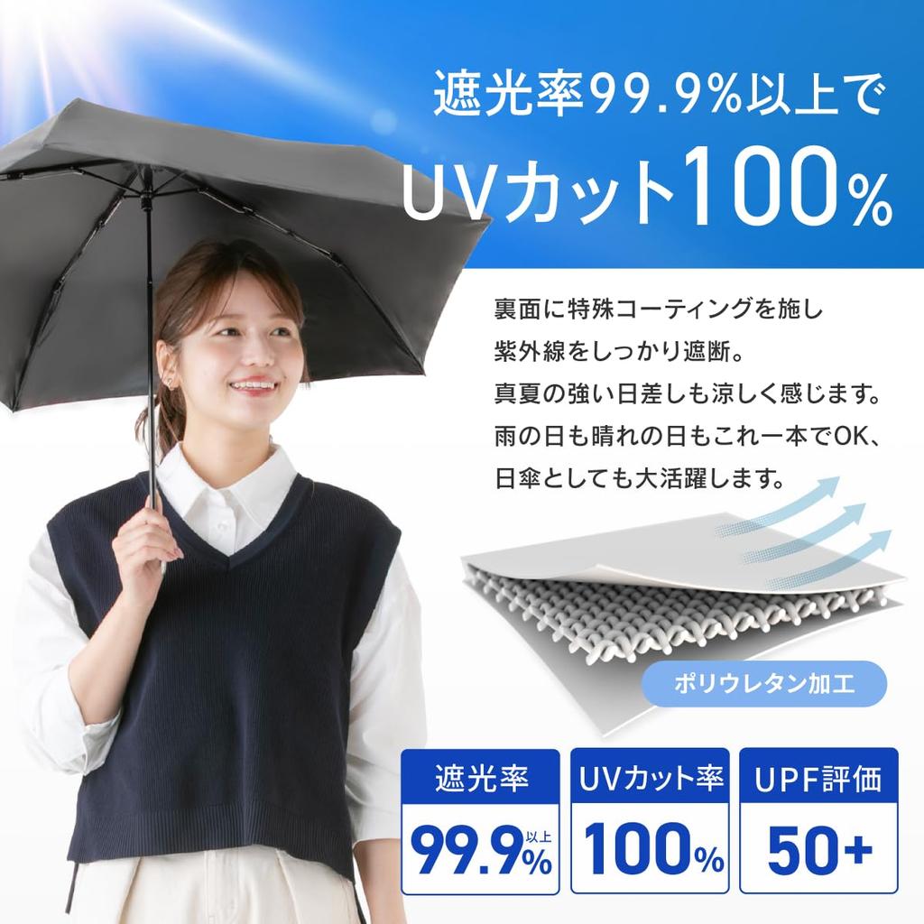 Weer 100 Years of Folding Under UV Carbon Folding Folding Lightweight Folding Umbrella for Both Sunny and Rainy Beige Quality, Umbrella, Parasol,