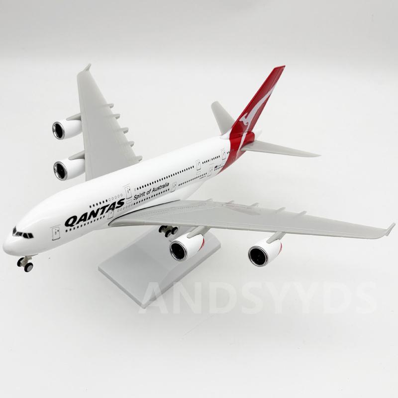 Resin 1:240 Scale 30CM Aircraft Model Australia Airlines Airbus A380 Passenger Airplane Model Collection Display Boutique