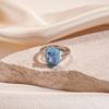 Elegant Square/Star/Heart/Oval Adjustable Ring Cubic Zirconia Embellished Copper Jewelry Trendy Stackable Accessory