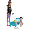 Barbie Nanny Doll Set + Dolls Bedtime