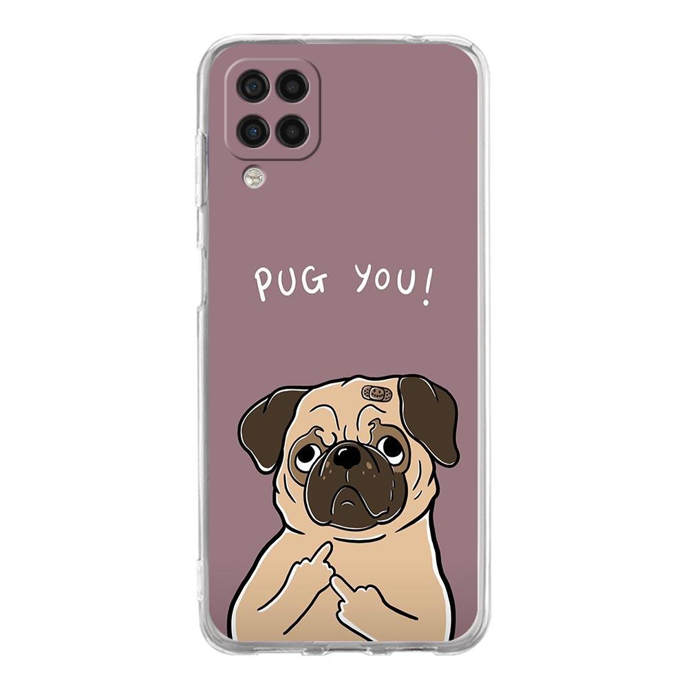 Cute Pug Dog Phone Case For Samsung Galaxy A13 A33 A35 A55 A73 A53 A23 A51 A71 A21S A12 A31 A41 A05s A03S A15 A25 A32 5G Cover