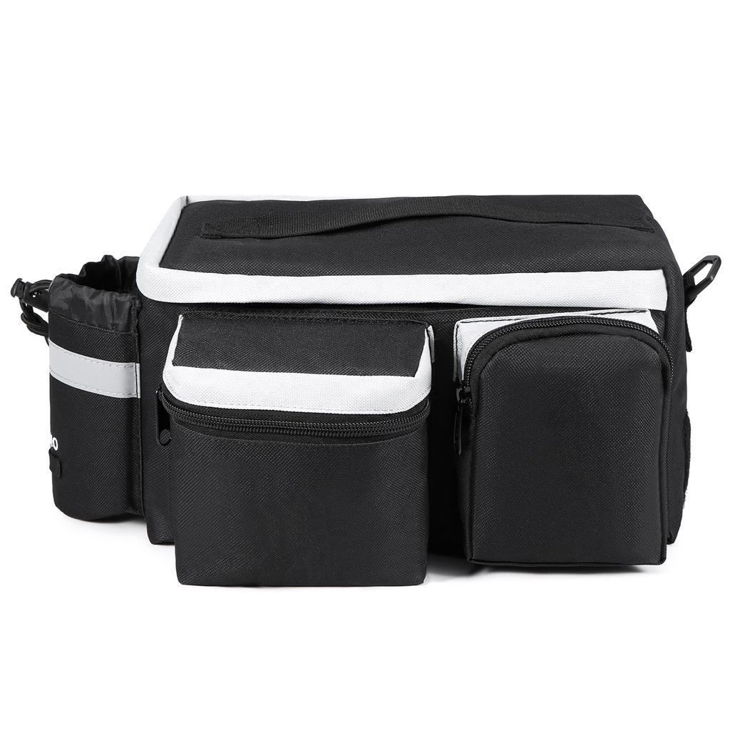 Multifunctional Bicycle Rear Seat Bag Cycle Bike Rear Rack Trunk Pannier Luggage Carrier Bag Handbag Shoulder Bag