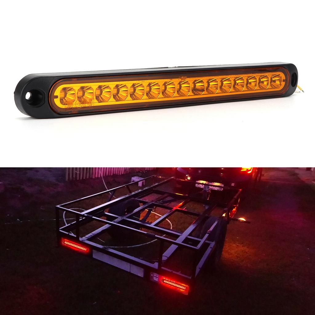 10V‑30V 15LED Brake Turn Rear Light IP67 Waterproof for Trucks Semi   Boat Trailers