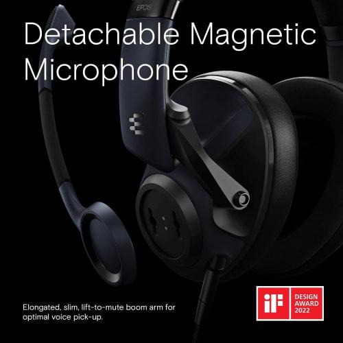 EPOS H6Pro Gaming Headset Wired Sealed Sebring Black with Microphone