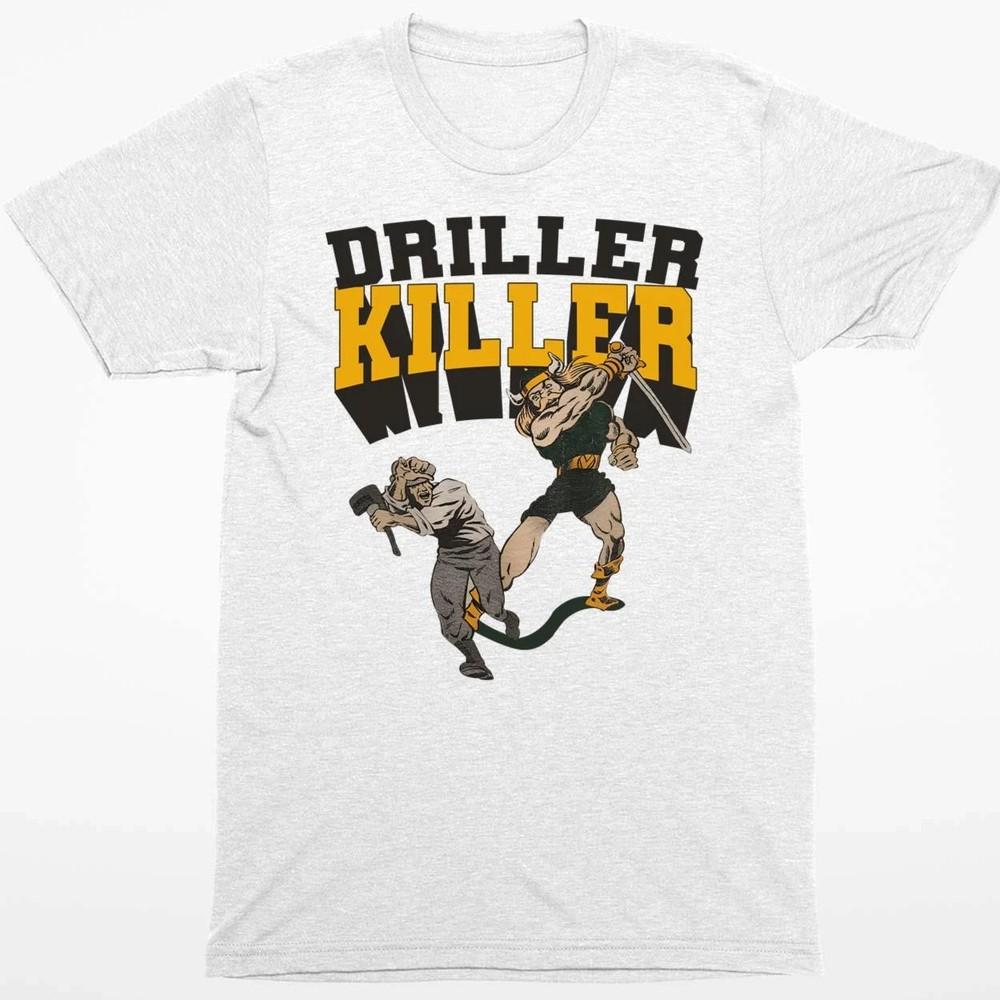 Коллекция Driller Killer Band Подарок для фаната Полный размер от S до 5XL Серая футболка H174 Унисекс футболка XXL