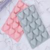 15 Cavities Heart Shape Silicone Baking Mold DIY Heart Chocolate Ice Making Mould Cake ToolDecor Valentine's Day Gift