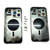 Back Housing Battery Cover For iPhone 14 Pro Max 12 Mini 13 Pro Max 11 15Pro Back Rear Housing Frame Chassis + with Side Buttons