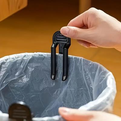 1/2 Stück Praktischer Müllbeutelclip aus Kunststoff Fester Abfalleimerbeutelhalter Müllclip Mülleimerklemme Küchen- und Badezimmer-Gadgets