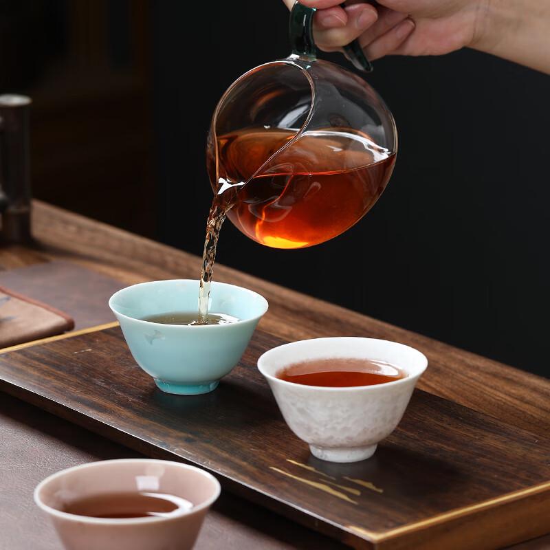 Crystalline Glaze Ceramic Conical Teacup