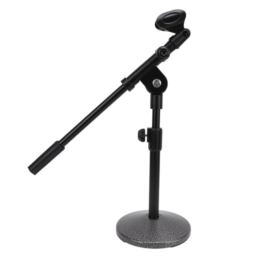Adjustable Height Angle Desk Microphone Stand Podcast Recording Mic Stand for Live Performance