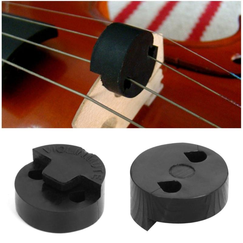 Packung mit 10 Gummi-Übungsdämpfern für Violine Musikinstrumenten-Zubehör Geeignet für reduzierte Lautstärken und klaren Ton