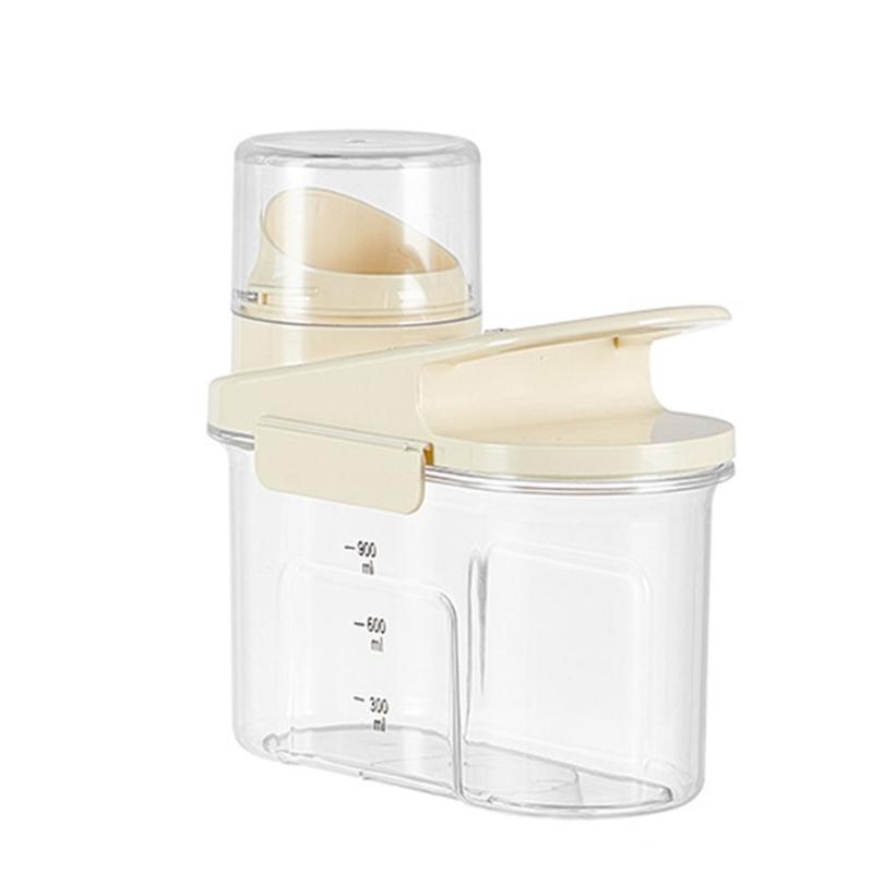 Convenient Food Organizer Clear Plastic Rice Bin with Sealed Rings for Dry Goods Rice Bucket for Household Kitchen Use