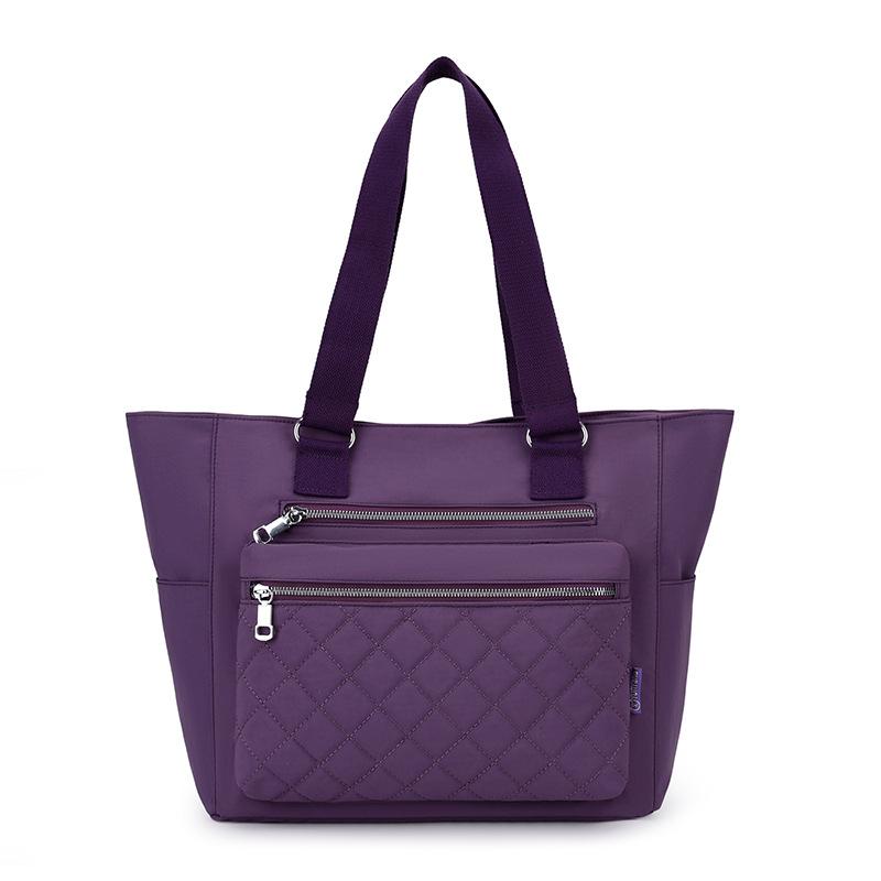 Large capacity bag women's spring new shoulder handbag retro commuter tote bag multi-compartment messenger bag