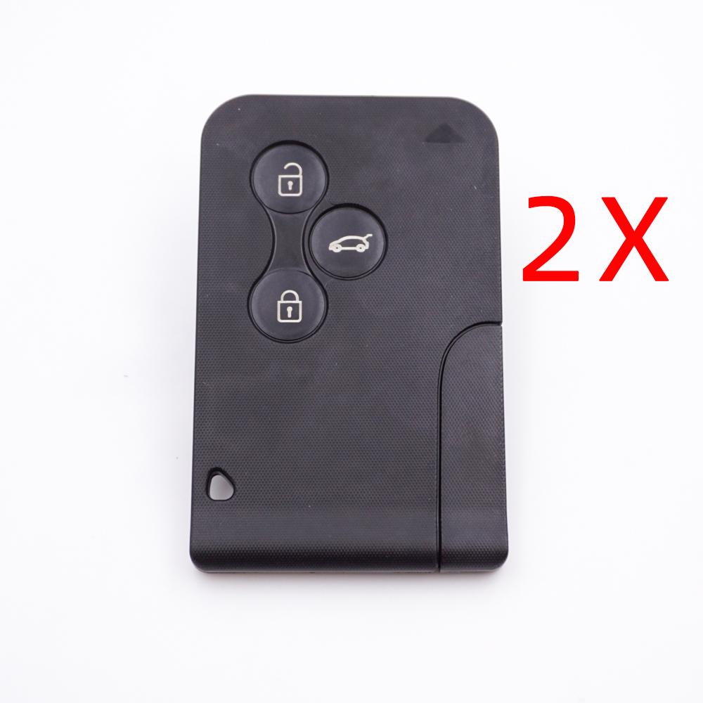 Cocolockey Guscio Portachiavi Intelligente a 3 Pulsanti Adatto per Renault Megane Scenic 2 Clio 3 Sostituzione Chiavi Senza Colla Alta Qualità