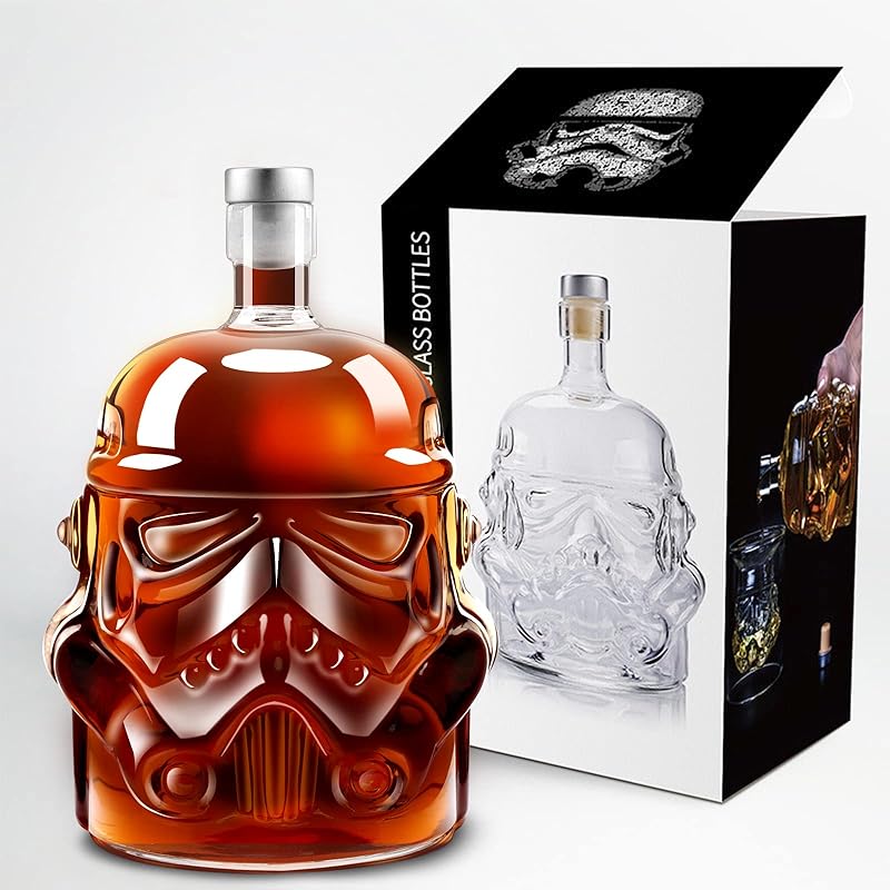 Whiskey Decanter Set, Whiskey Decanter with 2 Glasses, Decanter Set for Men Scotch Bourbon Vodka, Bosses Day Gifts for Men Dad Husband Boyfriend 1 Decanter
