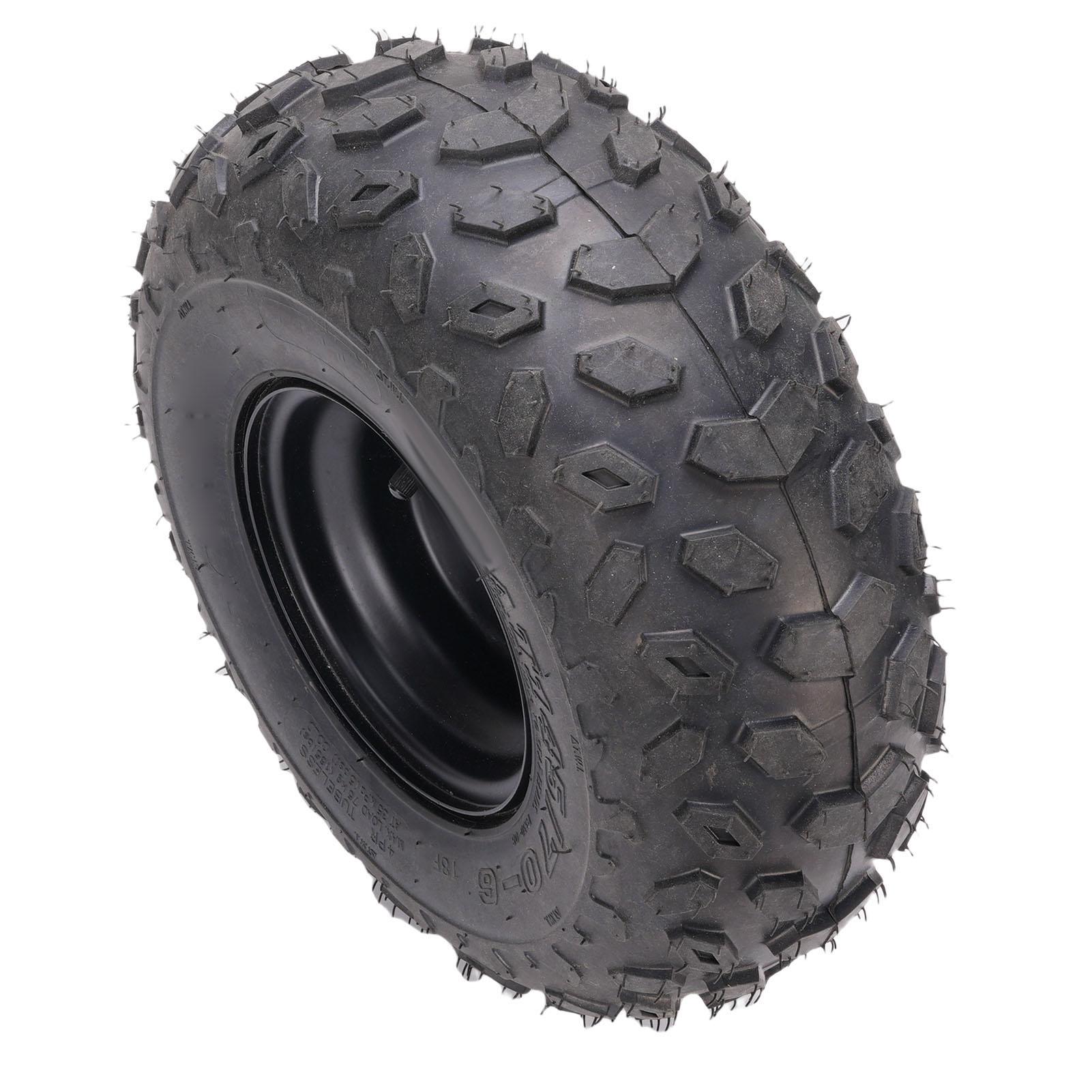 

Шины 145 70 6 6 дюймов Шины для квадроциклов и UTV для бездорожья с 3-отверстийным диском для картинга, гольф-кара, газонокосилки, черные