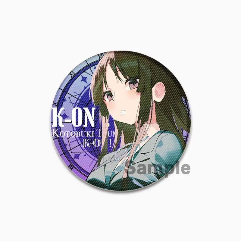 32/44/58mm Kotobuki Tsumugi Hirasawa Yui Akiyama Mio Tainaka Ritsu Cartoon Abzeichen Comic Brosche Pins für Kleidung Rucksack Schmuck Zubehör