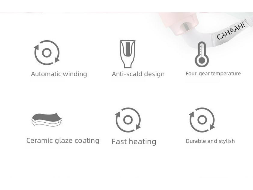 Keramischer Dual-Use Lockenstab mit Wellen- und Spiralfunktion