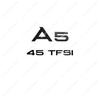 Glossy Black 3D Letters Emblem For A5 Series 2.0T TDI TFSI 35TFSI 40TFSI 45TFSI 2.0TDI 3.0TDI NGHXDR0 Car Trunk Logo Sticker Accessories