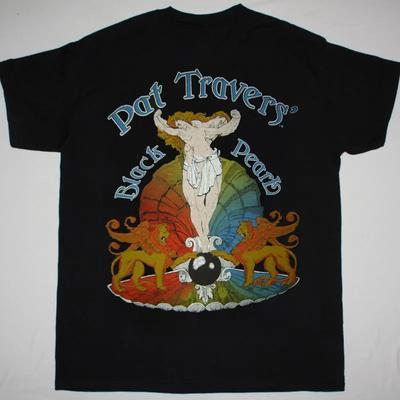 Nouveau T-shirt Noir Pat Travers Coton Taille Unique Unisexe S-5XL T-shirt Unisexe