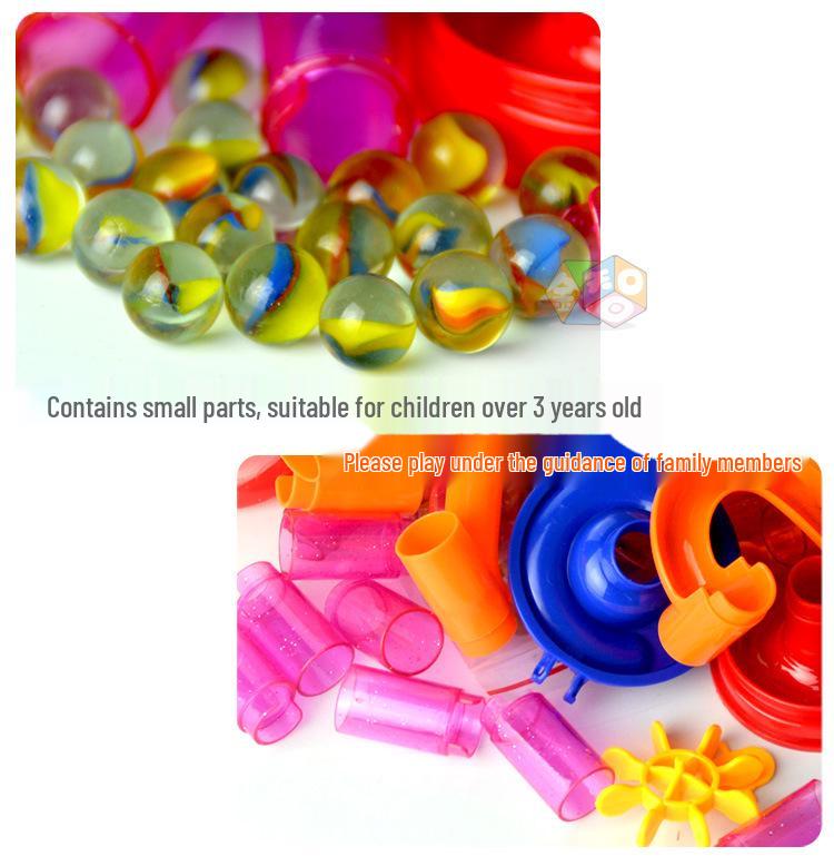 Early Education 3D Maze Track DIY Building Blocks Set, 105 Pieces