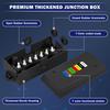 Heavy Duty 7 Way RVs Electrical Junction Box Color Coded Terminals For Tail Lights Brake Lights Trailers Connection Box