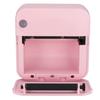 Mini Printer 200DPI Thermal Paper Ergonomic Design Rechargeable Battery Safe Stable Portable Printer for Home OfficePink