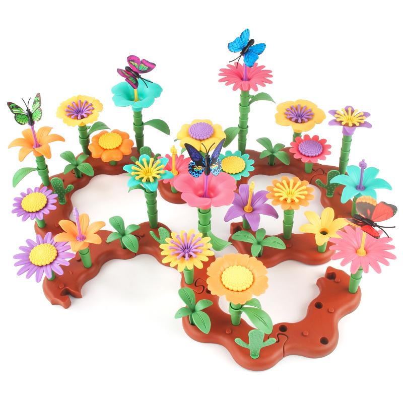 Grow Their Imagination With Stem Educational Flower Garden Construction Plaything - Perfect Present For 3-7 Year Old Young Boys & Girls
