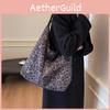Retro Leopard Fashionable Print Pattern Womens Casual Tote Bag Commuting For