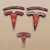 Car Sticker Tesla ABS Car Steering Wheel Rear Trunk Badge Overlay Sticker for Tesla Model 3 Model Y Front Hood Cover Emblem Modi