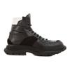 Alexander Mcqueen Leather Ankle Boots 'Brown Black' Men's 627221WHRH61071