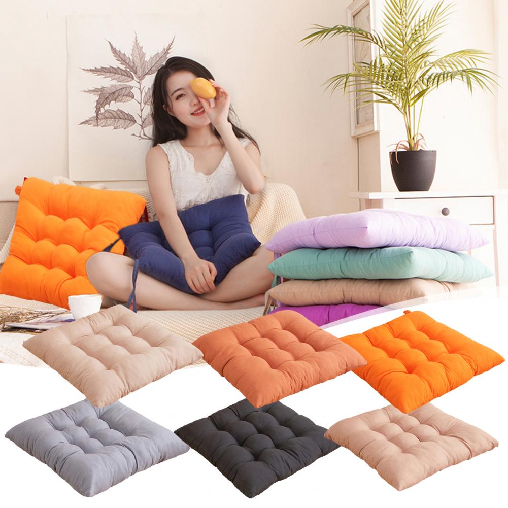 Universal Chair Cushion Warm Cozy Chair Pad Thick Filling Anti-slip Seat Cushion for Autumn Winter High Elasticity Chair Pad