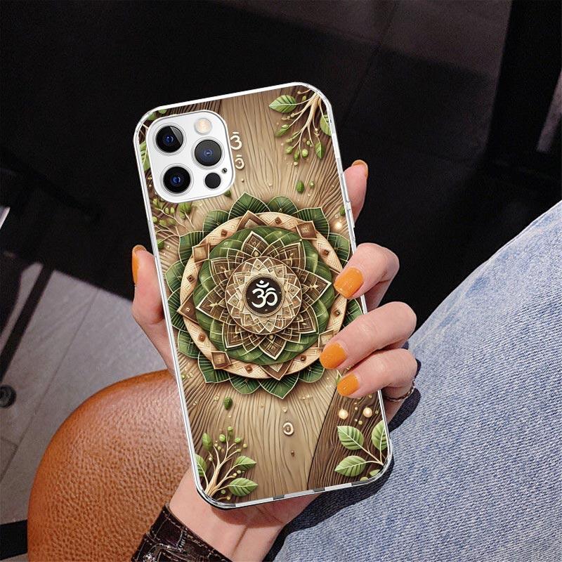 Mandala Chakra Insist Yoga Phnoe Case for Iphone 17 Air 16 16E 11 12 13 Mini 14 Plus 15 Pro Max 7 8 + SE 2020 Phone Cover Coque