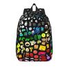 BFDI Pattern Animato Stile Zaino Giornaliero Sportivo Scuola Superiore Escursione Zainetto per Uomini Donne Laptop Borse in Tessuto