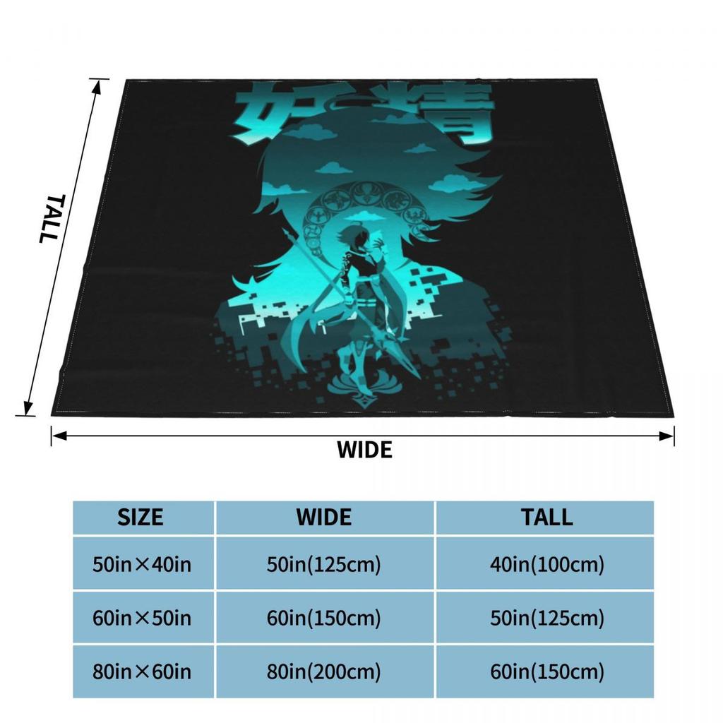 Anime Breathable Super Warm Soft Blanket for Bedding Travel Blanket Flannel